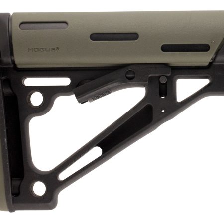 Hogue 15250 OverMolded Collapsible Buttstock OD Green OverMolded Rubber Black Synthetic AR-15, M16, M4