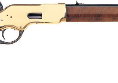 Taylors & Company 550190 1866 Uberti Full Size 45 Colt (Long Colt) 10+1 20" Blued Octagon Barrel, Brass Receiver, Walnut Fixed Stock, Right Hand