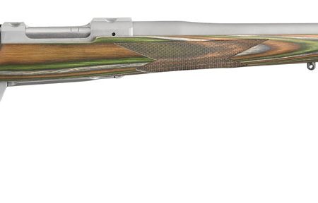 Ruger 47139 Hawkeye Predator Full Size 6.5 Creedmoor 4+1 24" Matte Stainless Steel Barrel, Matte Stainless Steel Receiver w/Integral Scope Mount, Green Mountain Adj LOP Laminate Stock, Right Hand