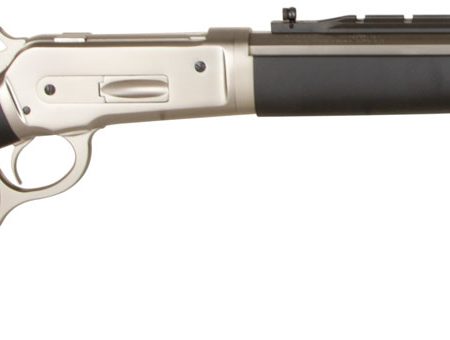 Taylors & Company 220090 1886 Ridge Runner Take Down 45-70 Gov Caliber with 4+1 Capacity, 18.50" Barrel, Matte Chrome Metal Finish & SoftTouch Black Synthetic Stock Right Hand (Full Size)