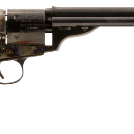 Taylors & Company 550695 1872 Open Top Uberti 38 Special 6 Shot 7.50" Blued Octagon Barrel, Blued Engraved Cylinder, Color Case Hardened Steel Frame, Walnut Army Style Grip, Exposed Hammer