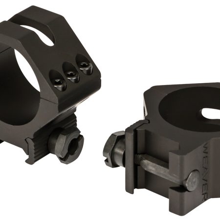 Weaver Mounts 99682 Six-Hole Picatinny Rings Matte Black 34mm Low