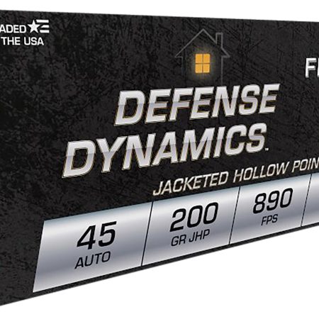 Fiocchi 45B500 Defense Dynamics 45ACP 200gr Jacketed Hollow Point 50 Per Box/10 Case