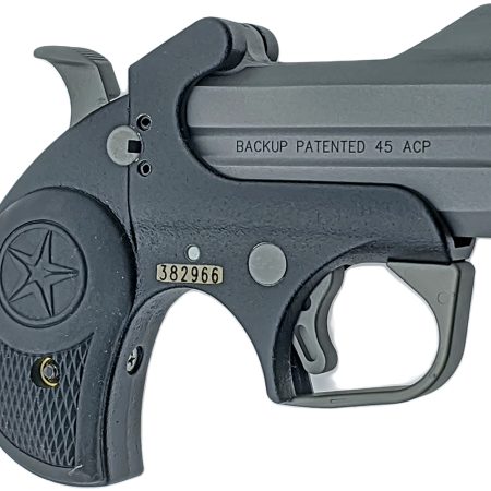 Bond Arms BABU Backup Original 45 ACP 2rd Shot 2.50" Bead Blasted/Anti-Glare Textured Steel Frame Black Rubber Grips