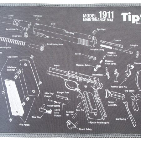 Tipton 558680 Maintenance Mat Black/Gray Neoprene Top w/Rubber Back 11"x17" 1911 Parts Diagram