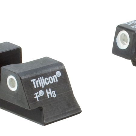 Trijicon 600777 Bright & Tough Night Sights Green/Tritium White Outline Front Sight-Green/Tritium White Outline Rear Sight Glock 42/43 Small Frame