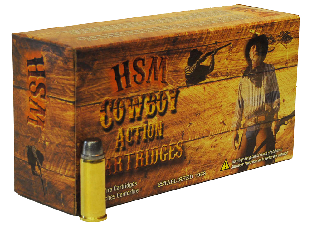 HSM 45C2N Cowboy Action 45 Colt 200 gr Round Nose Flat Point 50 Per Box/ 10 Case