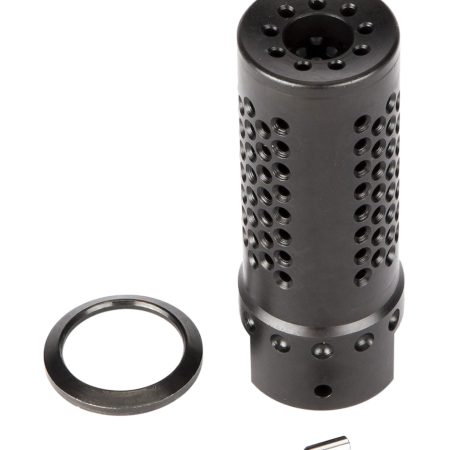 Spikes Tactical SBV1019 Dynacomp Extreme Muzzle Brake Black Nitride 416R Stainless Steel with 5/8"-24 tpi Threads & 2.25" OAL for 308 Win
