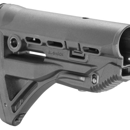 FAB Defense FXGLSHOCK GL-Shock  Buttstock for M16/ M4 w/Anti-Rattle Mechanism Black Polymer
