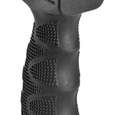 FAB Defense FXREGB REG Ergonomic Rubberized Tactical Foregrip w/Waterproof Storage Compartment Black Latex & Reinforced Polymer