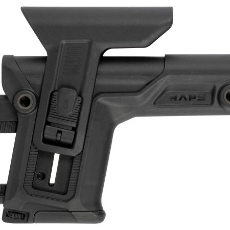 FAB Defense FXRAPS RAPS Rapid Adjustment Precision Stock Integrated Cheek-Rest & Adjustable LOP Ambidextrous 1Latch System Black Polymer