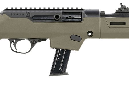 Ruger 19131 PC Carbine Takedown 9mm Luger 17+1 16.10" Threaded/Fluted Barrel, Type III Hard Coat Anodized Aluminum Alloy Receiver, OD Green Magpul PC Backpacker Stock, Optics Ready