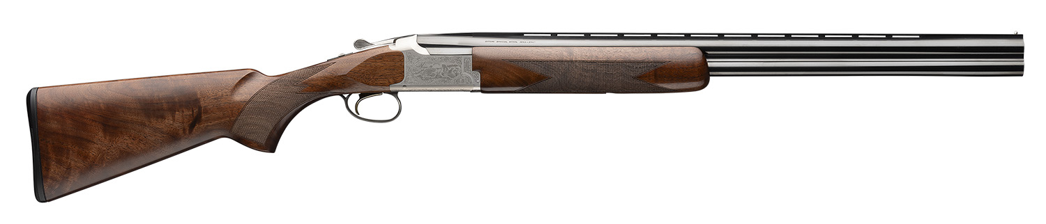 Browning 018347513 Citori Hunter Deluxe 16 Gauge 2.75" 2rd 28" Polished Blued Vent Rib Barrel, Silver Nitride Engraved Steel Receiver, Fixed Grade III/IV Satin Walnut Wood Stock