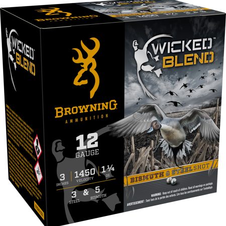 Browning Ammo B193431233 Wicked Blend 12Gauge 3" 1 1/4oz 3/5BI Shot 25 Per Box/10 Case