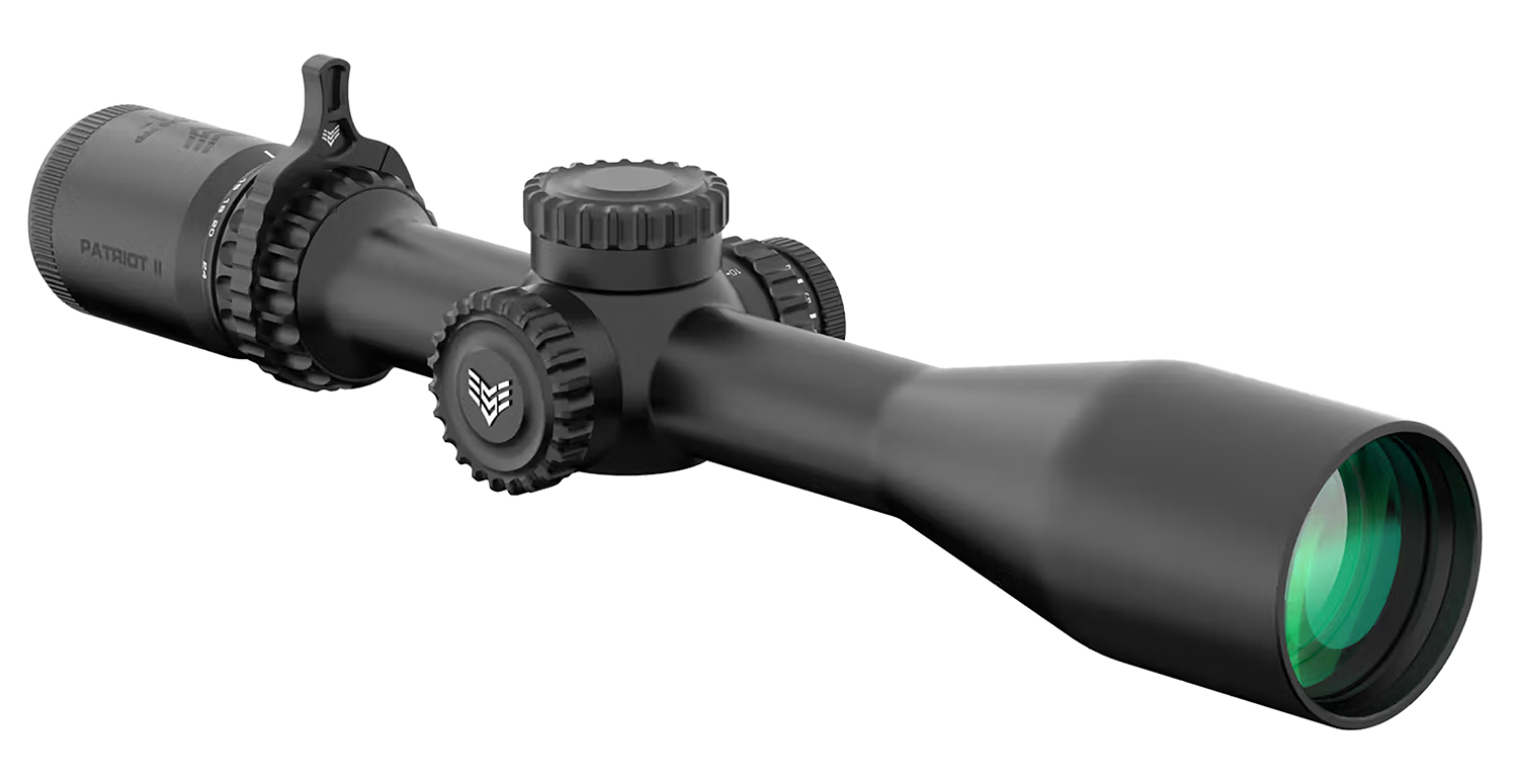Swampfox Optics PAT2624MC Patriot II Black 6-24x50mm 30mm Tube Clean Cross MOA Reticle