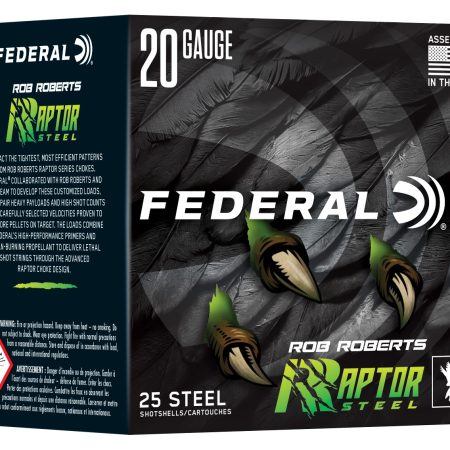 Federal RRS2094  Rob Roberts Raptor 20Gauge 3" 1oz 4Shot 25 Per Box/10 Case