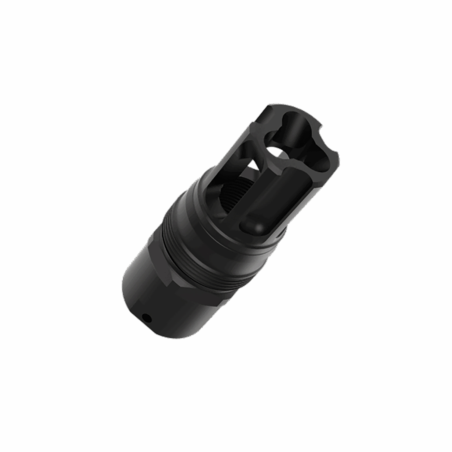 Liberty Precision Machine LPM-2005 Eclipse Pin & Weld Flash Hider Black Stainless Steel 1/2"x28 Threads 2.25"
