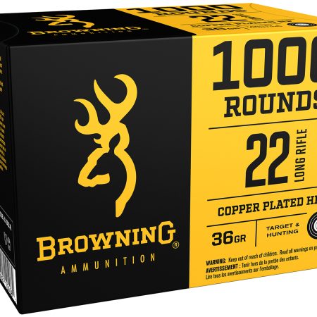 Browning Ammo B194122000 BPR Performance Rimfire  22LR 36gr Plated Hollow Point 1000 Per Box
