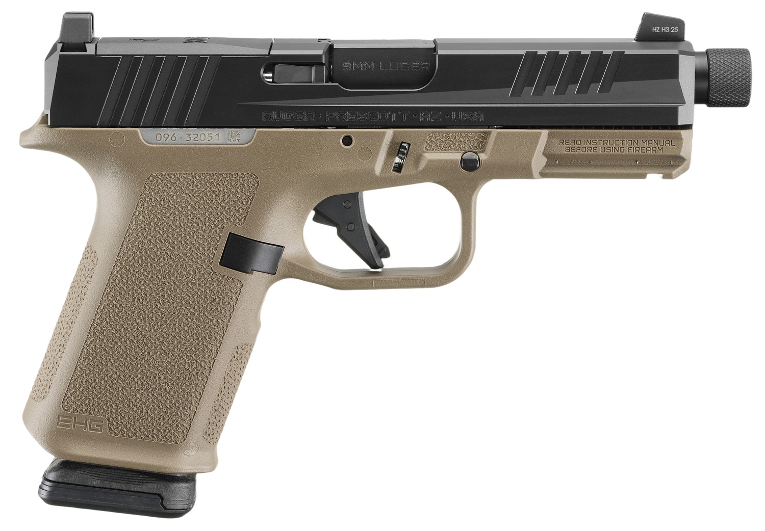 RUG 19435 RXM 9MM 4.5 MAGPUL FDE 15R