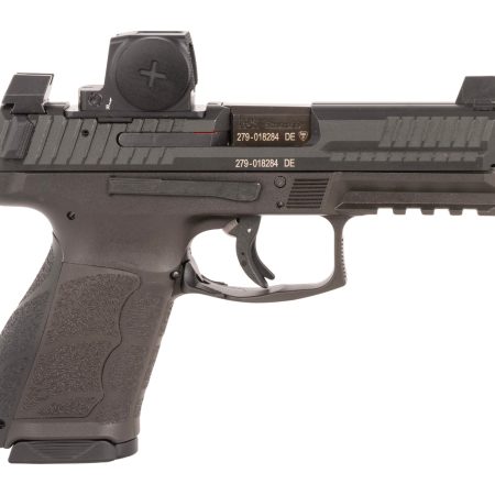 HK 81001349 VP9A1 K w/Optic Compact Frame 9mm Luger 10+1 4.09" Black Barrel, Black Steel Serrated w/Optic Slide, Black Polymer Frame w/Picatinny Rail, Interchangeable Backstrap Grip, Vortex CCW