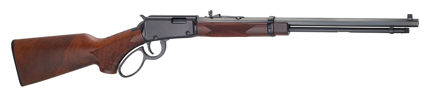 Henry H001TPG22M Western Frontier 22 WMR 13+1 20" Blued Octagon Barrel, Black Aluminum Grooved Receiver, American Walnut Fixed w/Pistol Grip Stock