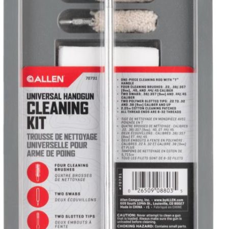 ALLEN 70731  BASIC HANDGUN CLEANING KIT 22-45