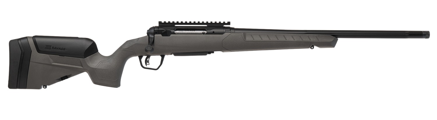 Savage Arms 32405 110 Trailblazer 243 Win 4+1 20" Fluted Barrel, Flat Dark Gray Adj LOP Synthetic Stock, Right Hand