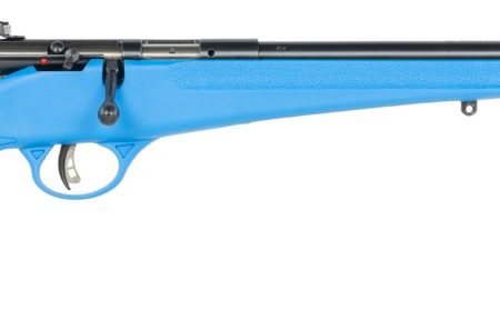 Savage Arms  Rascal F-SR 22 LR 1rd 16.13" Matte Black Single Shot Threaded Barrel, Blue Synthetic Stock, Right Hand