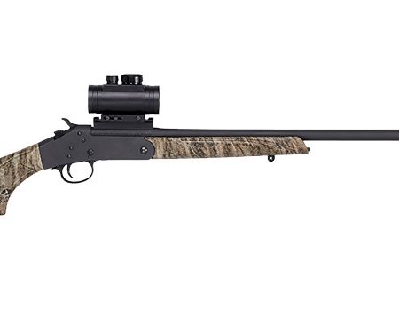 Stevens  301 Turkey XP Compact 20 Gauge Break Open 3" 1rd Matte Black Single Shot Barrel & Receiver, Mossy Oak Bottomland Synthetic Stock, Ambidextrous
