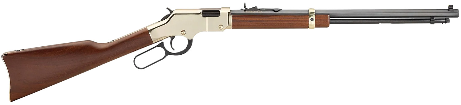 Henry H004M Golden Boy 22 WMR Caliber with 12+1 Capacity, 20.50" Blued Barrel, Brasslite Metal Finish & American Walnut Stock Right Hand (Full Size)
