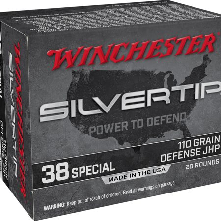 Winchester Ammo W38ST Silvertip  38Special 110gr Silvertip Jacket Hollow Point 20 Per Box/10 Case