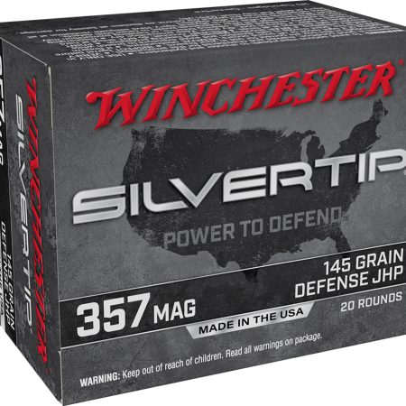 Winchester Ammo W357ST Silvertip 357Mag 145gr Silvertip Jacket Hollow Point 20 Per Box/10 Case