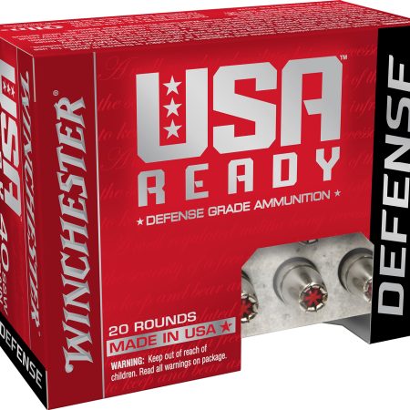 Winchester Ammo RED40HP USA Ready 40S&W 170gr Hex Vent Hollow Point 20 Per Box/10 Case