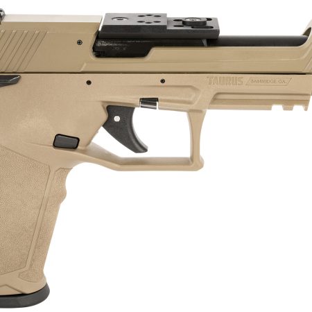 Taurus 1TX22C15UFCK TX22 Competition 22 LR 16+1 5.40" Matte Black Bull/Steel/Threaded Barrel, Flat Dark Earth Aluminum/Optic Cut/Serrated Slide & Polymer Frame w/Picatinny Rail w/FDE Polymer Grips