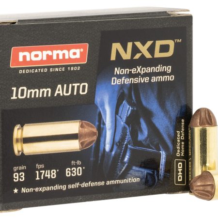 Norma Ammunition 611340020 Self Defense NXD 10mmAuto 93gr 20 Per Box