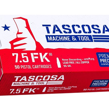 Tascosa Ammunition TMTAMMOF5   7.5FK 95gr Hollow Point 50 Per Box