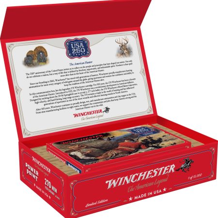 Winchester Ammo X270250 USA 250th Commemorative Box Series 270Win 150gr Power Point 20 Per Box/6 Case