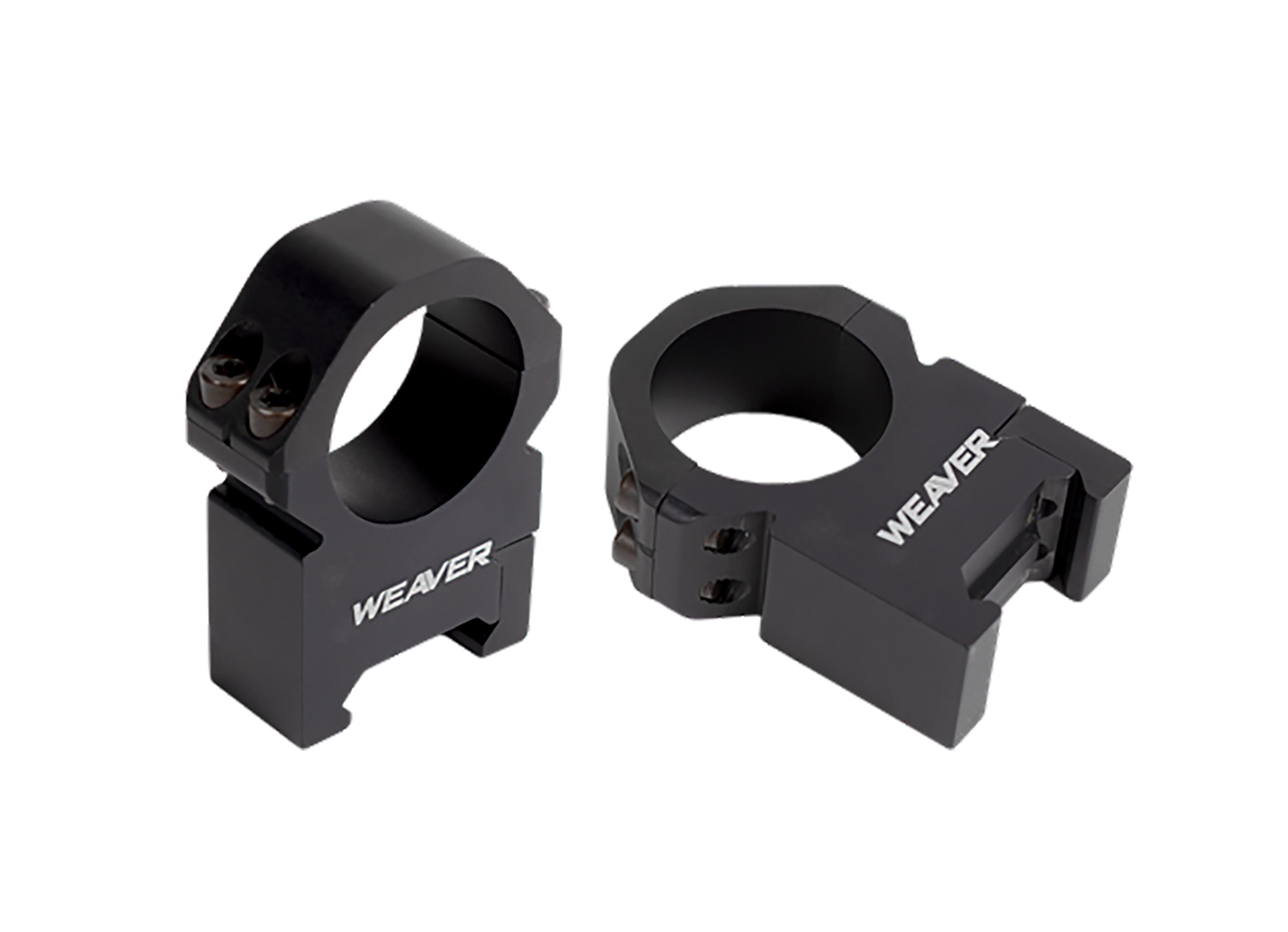 Weaver Mounts 48382 Precision Black Aluminum 1" Tube High