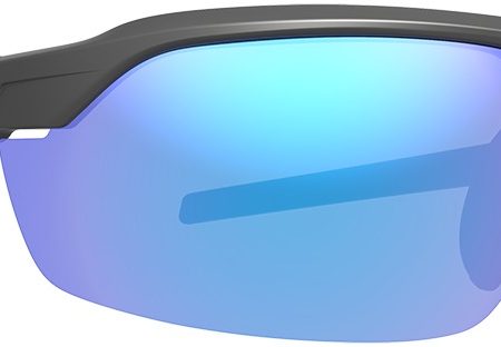 LEU 186754 TRACER     MATTE BLACK     BLUE MIRROR
