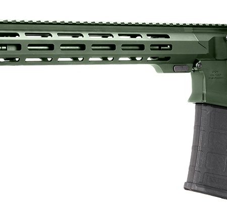 US Palm RI00010001ADN Cat4 Storm 5.56 NATO 30+1 16" Black Threaded Barrel, Green Receiver w/Picatinny Rail, M-LOK Handguard, Adjustable Black Polymer Stock, Reduced Angle Grip, Ambidextrous