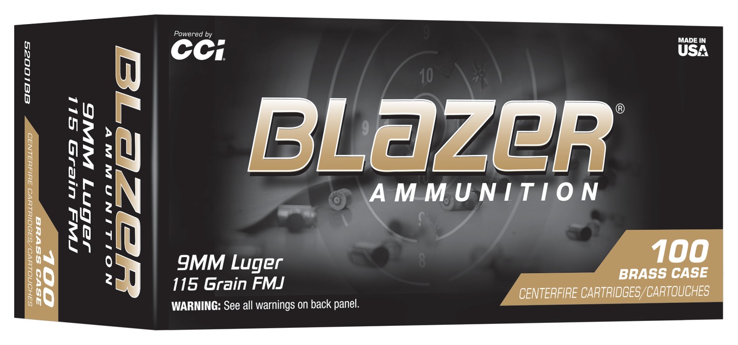 CCI 52001BB BLAZER BRASS 9MM 115GR