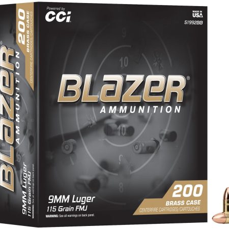 CCI 51992BB  BLAZER BRASS  9MM  115GR