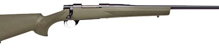 Howa HGR25CRG 1500 Hogue 25 Creedmoor 5+1 22" Matte Black Threaded Steel Barrel & Aluminum Drilled & Tapped Receiver, Green Hogue OverMolded Synthetic Stock, Right Hand