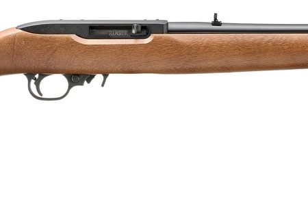 Ruger 32009 10/22  22 LR 10+1 18.50" Satin Stainless Steel Barrel, Drilled & Tapped Receiver, Birch Wood Fixed Stock