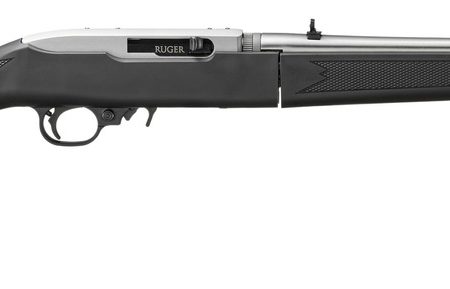 Ruger 32010 10/22 Takedown 22 LR 10+1 18.50" Satin Stainless Steel Barrel, Drilled & Tapped Receiver, Black Fixed Synthetic Stock