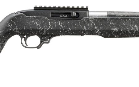 Ruger 32014 10/22 Carbon Fiber 22 LR 10+1 16.10" Carbon Fiber Threaded Barrel, Black Receiver w/Scope Rail, Textured Black w/White Specks Magpul MOE X-22 w/M-LOK Textured Synthetic Stock