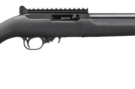 Ruger 32024 10/22  22 LR 10+1 16.12" Satin Black Threaded Barrel, Black Alloy Steel Receiver w/Picatinny Rail, Black Hogue Overmolded Synthetic Stock