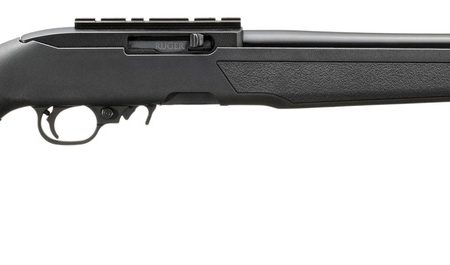 Ruger 32033 10/22  22 LR 10+1 18.50" Satin Black Black Alloy Steel Barrel &  Receiver w/Scope Rail, Black Fixed w/M-LOK Synthetic Stock