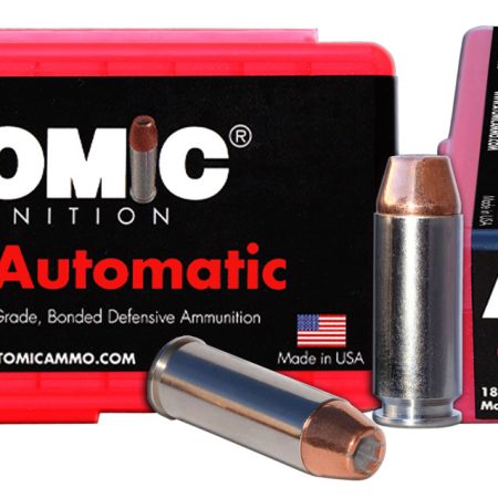 Atomic Ammunition 00432 Pistol Precision Craft 10mmAuto 180gr Bonded Match Hollow Point 50 Per Box/10 Case