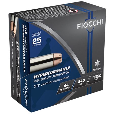 Fiocchi 44XTP25 Hyperformance  44RemMag 240gr Hornady XTP Hollow Point 25 Per Box/20 Case